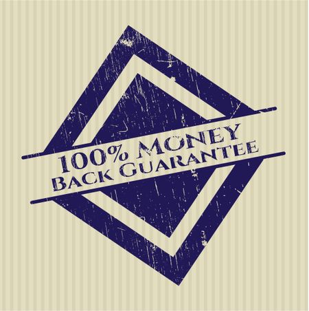 100% Money Back Guarantee rubber seal