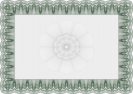 Diploma template or certificate template. With complex linear background. Nice design. Vector pattern that is used in money and certificate.
