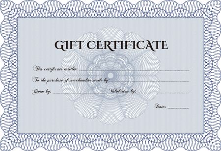 Vector Gift Certificate. Detailed.Nice design. With quality background. 