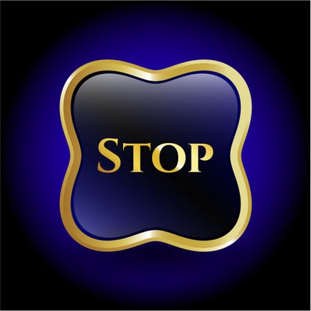 Stop gold badge