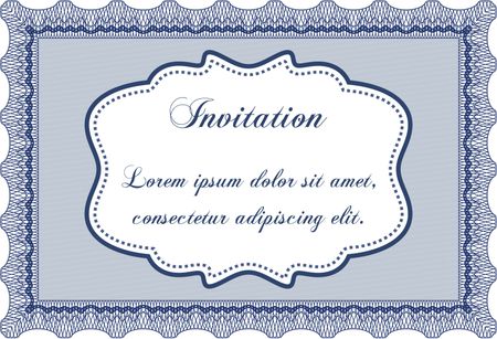 Invitation. Border, frame.With complex background. Sophisticated design.