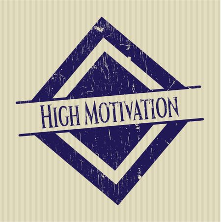 High Motivation rubber stamp