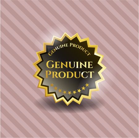 Genuine Product gold shiny badge