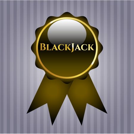 BlackJack gold shiny ribbon