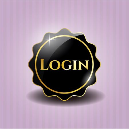 Login black badge