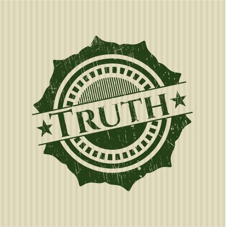 Truth rubber grunge stamp