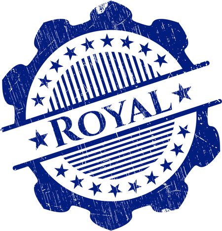 Royal rubber grunge stamp