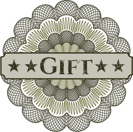 Gift linear rosette