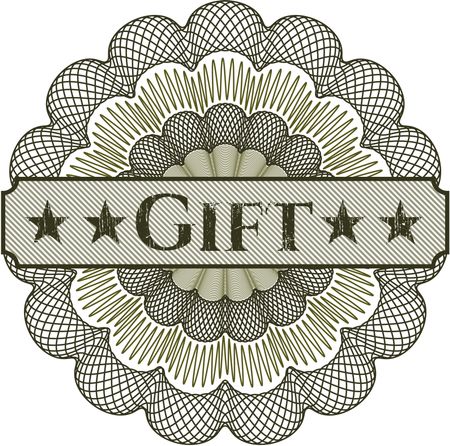 Gift linear rosette