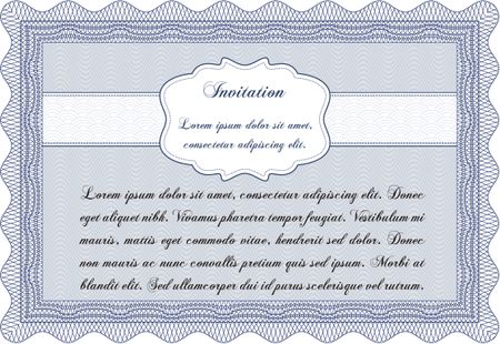 Invitation template. Customizable, Easy to edit and change colors.Complex background. Lovely design. 