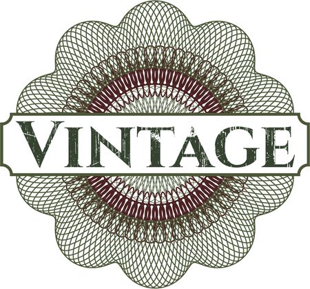 Vintage abstract rosette