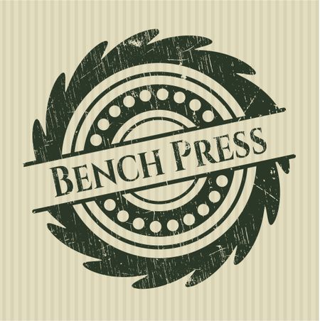 Bench Press grunge seal