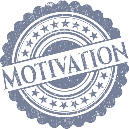 Motivation rubber grunge seal