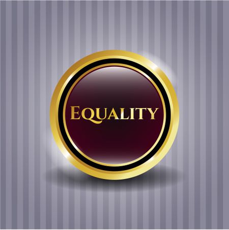 Equality gold shiny emblem