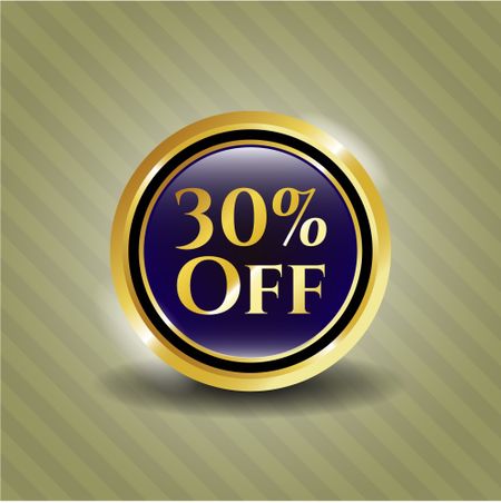 30% Off shiny badge