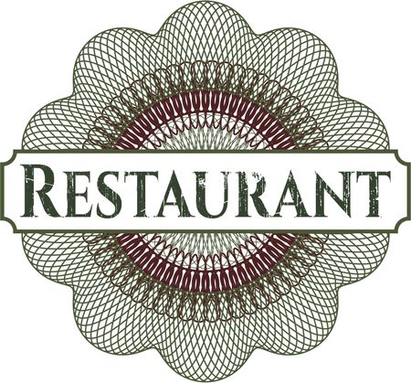 Restaurant abstract rosette