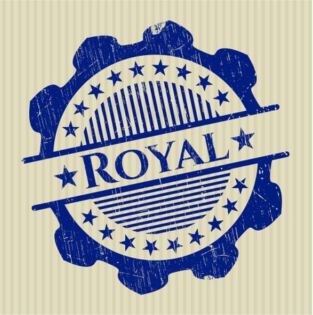 Royal rubber grunge stamp