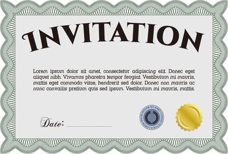 Invitation. With quality background. Customizable, Easy to edit and change colors.Lovely design. 