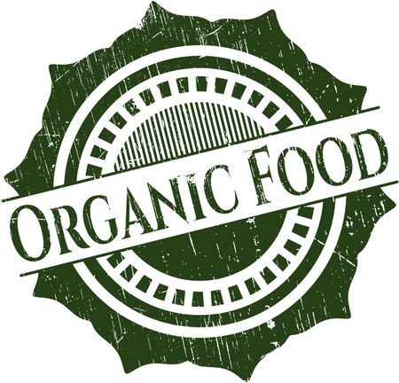 Organic Food grunge seal