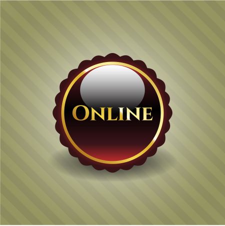Online red shiny emblem