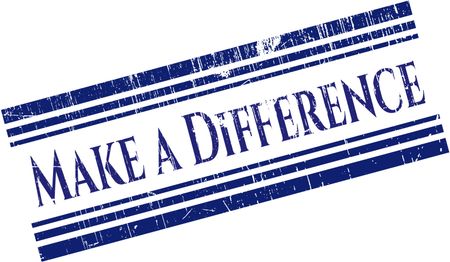 Make a Difference rubber stamp