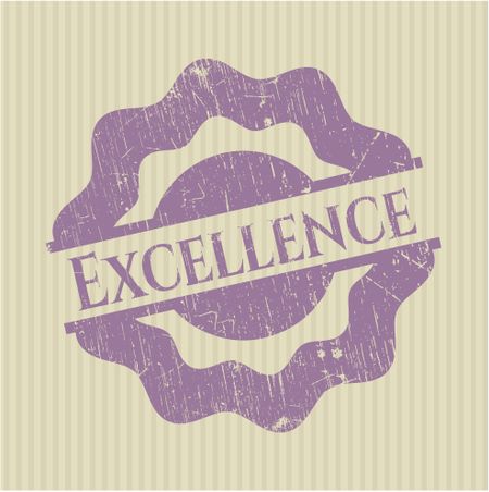 Excellence grunge seal