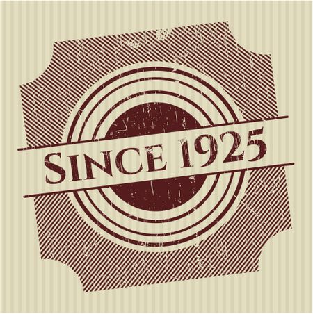 Since 1925 grunge seal