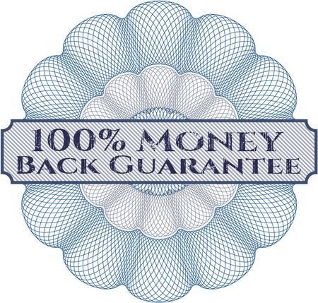 100% Money Back Guarantee rosette