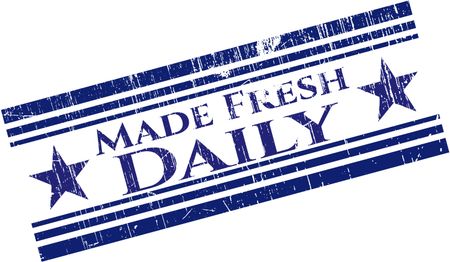 Made Fresh Daily rubber stamp
