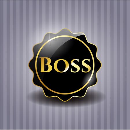 Boss dark badge