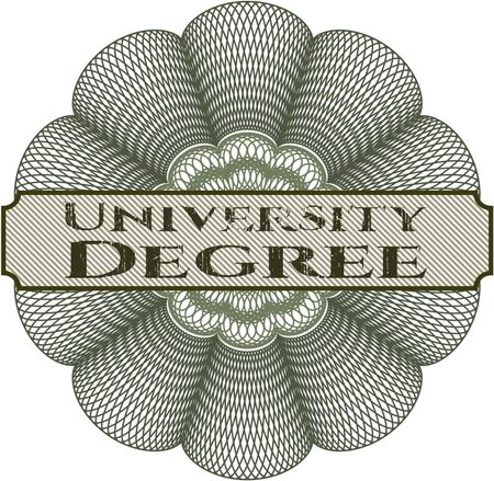 University Degree linear rosette