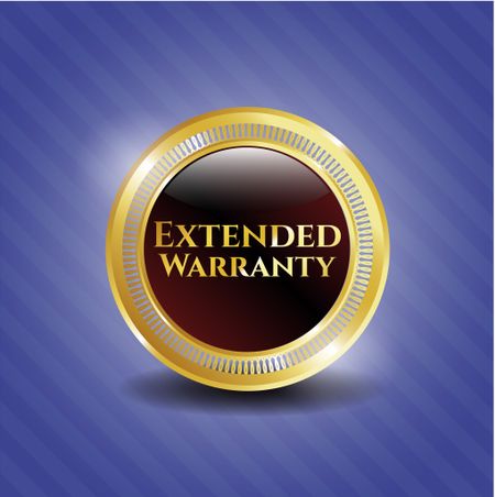 Extended Warranty gold shiny badge