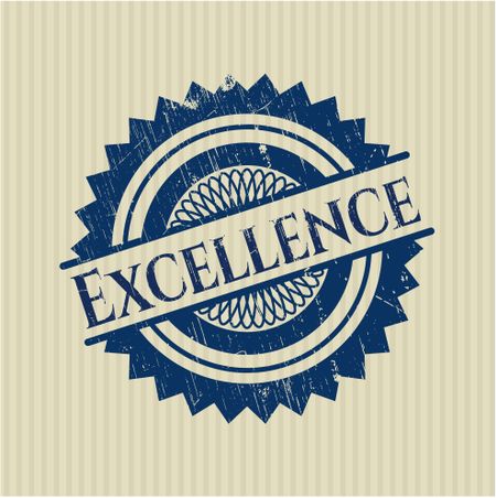 Excellence rubber stamp