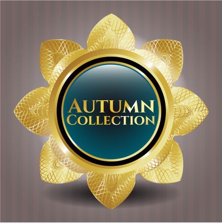 Autumn Collection gold shiny emblem