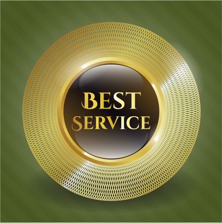 Best Service gold shiny emblem