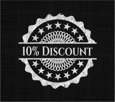 10% Discount on chalkboard