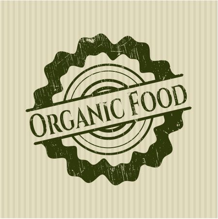 Organic Food rubber stamp