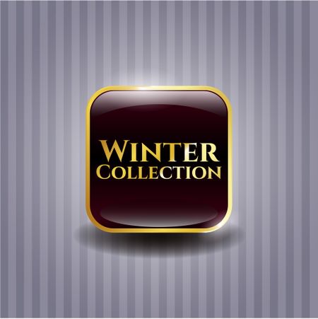 Winter Collection gold shiny badge