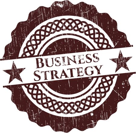 Business Strategy grunge seal