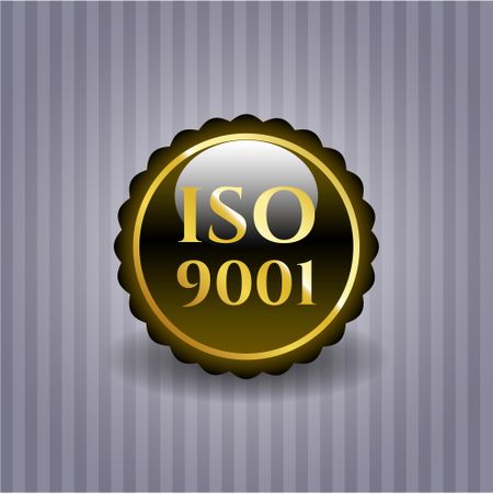 ISO 9001 shiny emblem