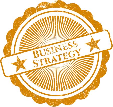 Business Strategy rubber stamp
