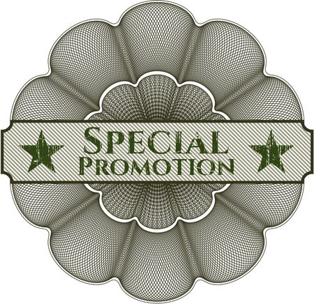 Special Promotion abstract rosette