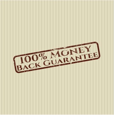 100% Money Back Guarantee rubber seal