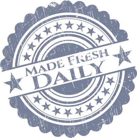 Made Fresh Daily rubber grunge stamp