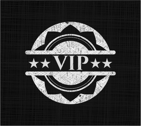 VIP written on a blackboard