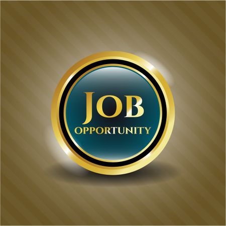 Job Opportunity gold shiny badge