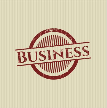 Business rubber grunge stamp