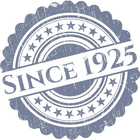 Since 1925 rubber grunge stamp