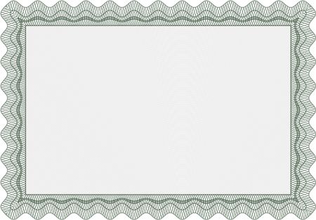 Sample certificate or diploma. Vector pattern that is used in money and certificate.Excellent design. With quality background. 