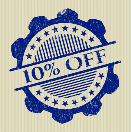 10% Off rubber grunge seal